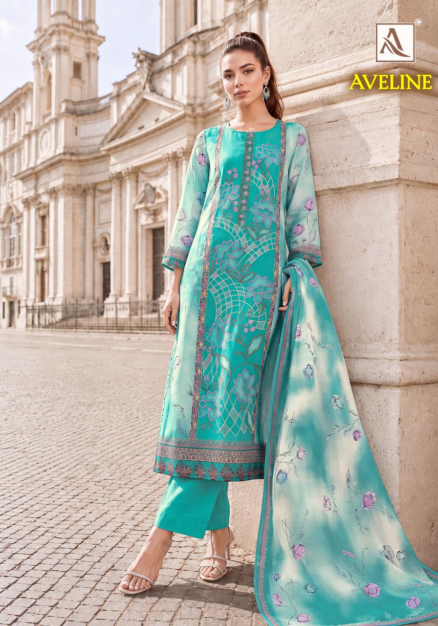 Alok Aveline catalog dress materials wholesale