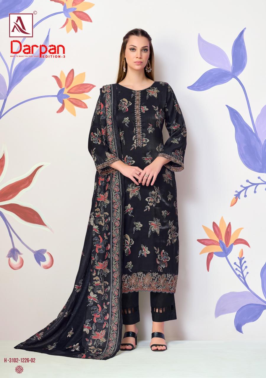Alok Darpan vol 3 catalog synthetic dress material in surat manufacturer