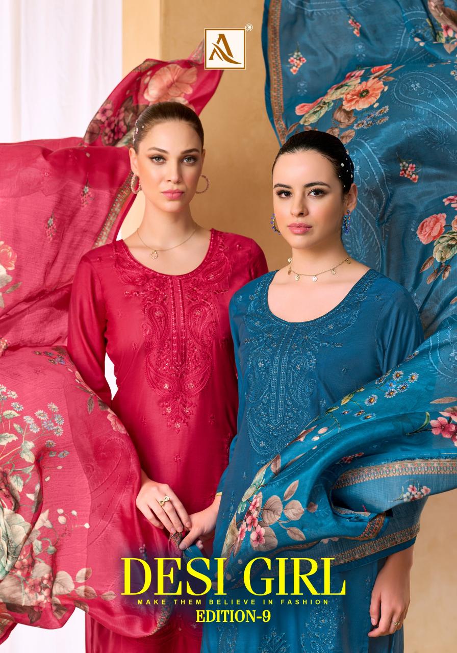 Alok Desi Girl vol 9 catalog surat dress material wholesale market online