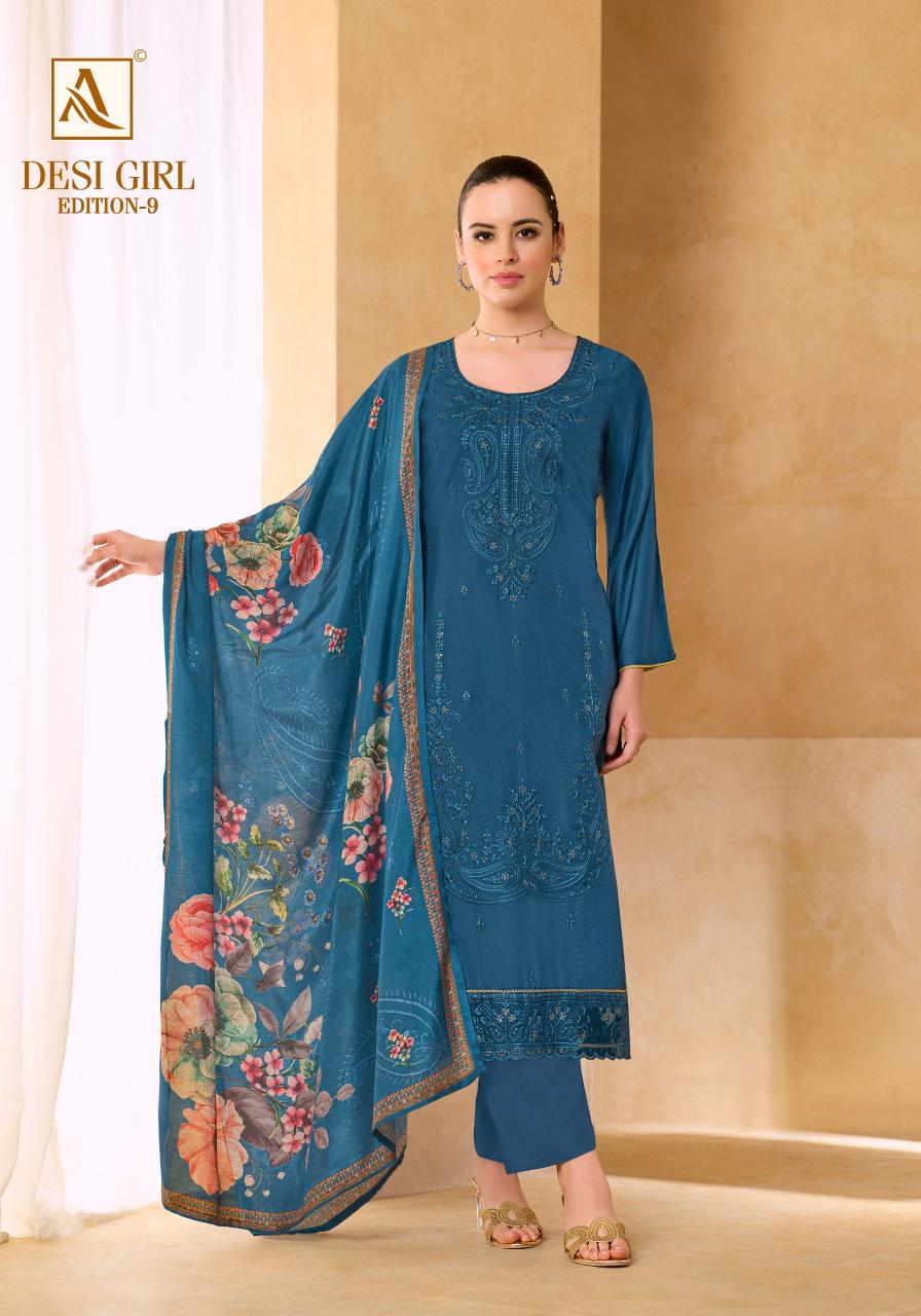 Alok Desi Girl vol 9 catalog surat dress material wholesale market online