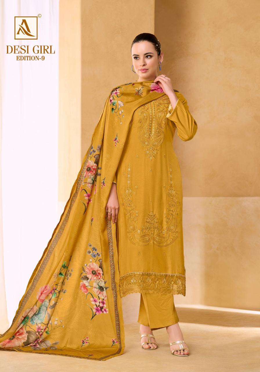 Alok Desi Girl vol 9 catalog surat dress material wholesale market online