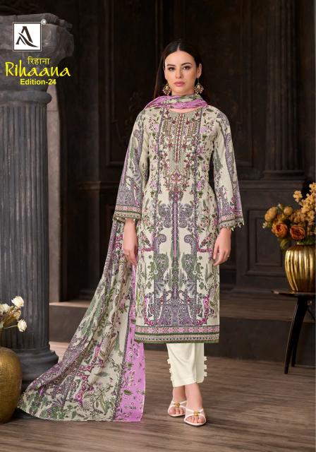 Alok Rihaana Vol 24 catalog golden market surat dress material