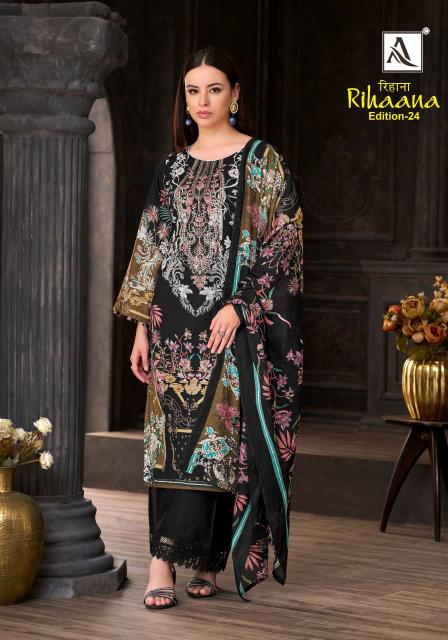Alok Rihaana Vol 24 catalog golden market surat dress material