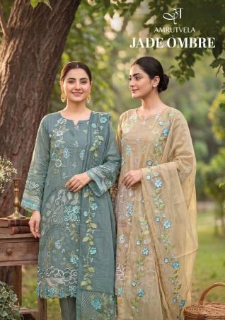 Amrutvela Jade Ombre Catalog pakistani wholesale suits