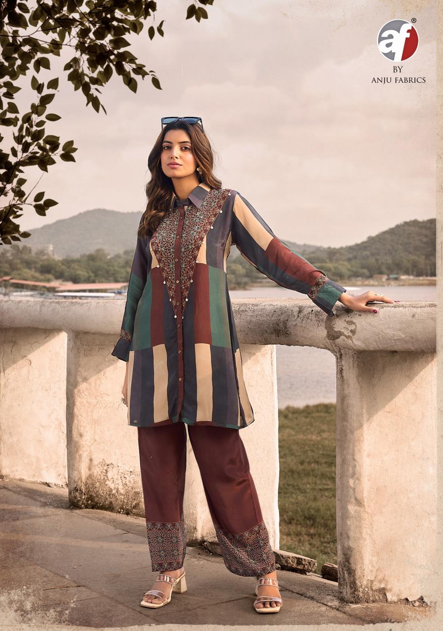 Anju Fabrics Fusion vol 6 catalog co ord set for women wholesale