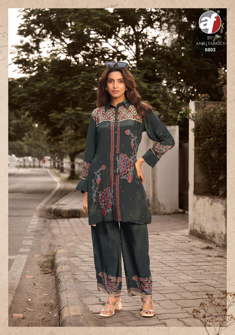 Anju Fabrics Fusion vol 6 catalog co ord set for women wholesale