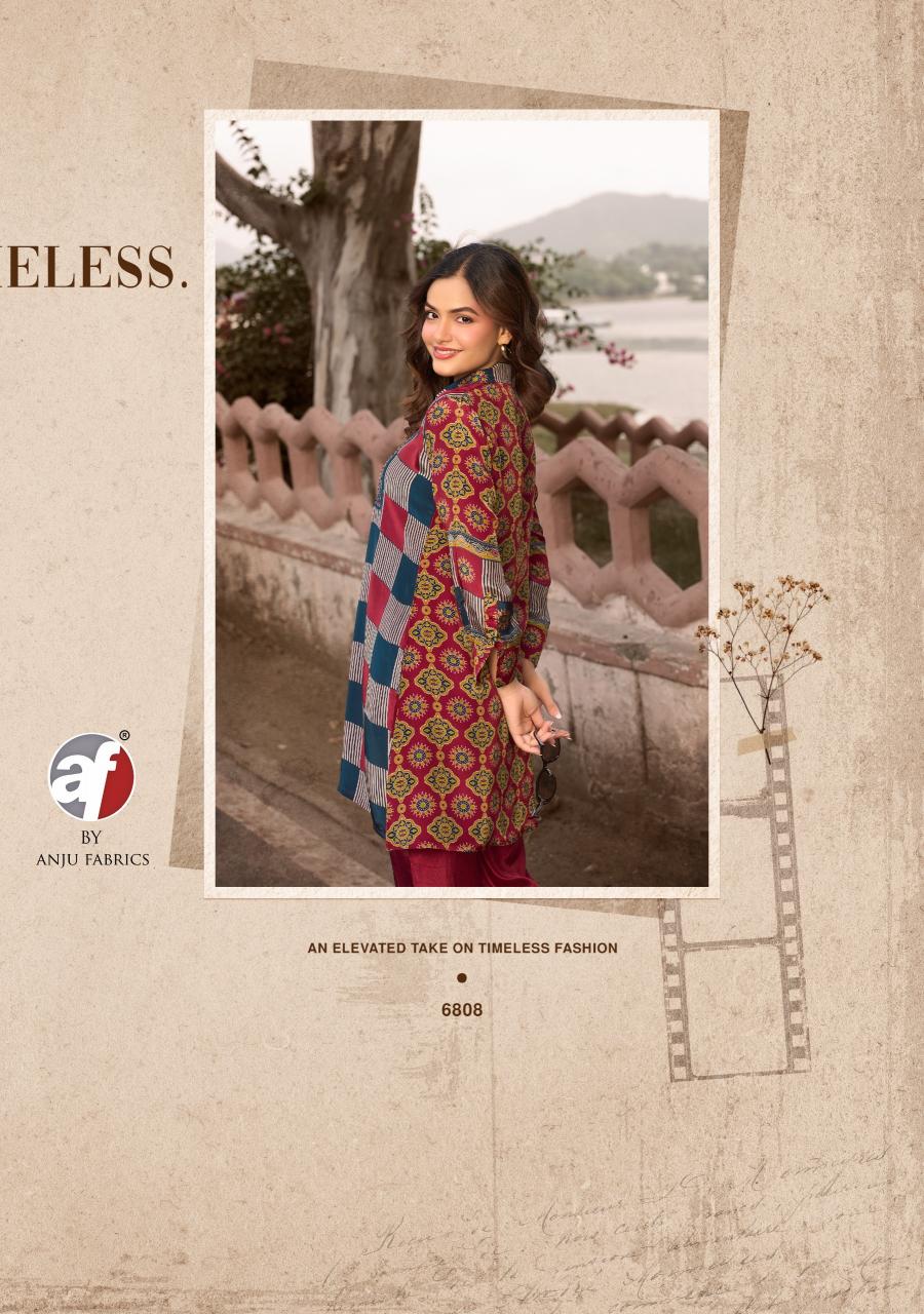 Anju Fabrics Fusion vol 6 catalog co ord set for women wholesale