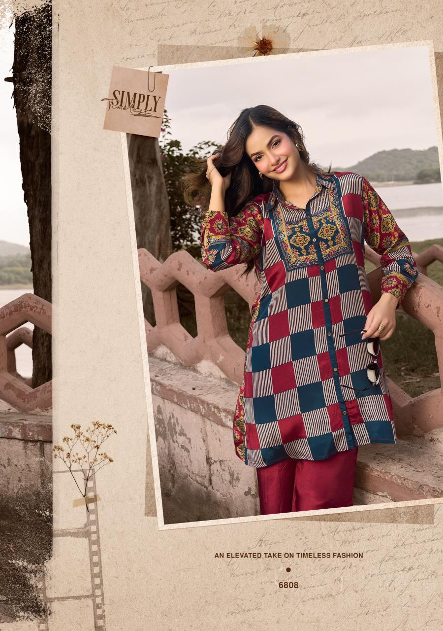Anju Fabrics Fusion vol 6 catalog co ord set for women wholesale