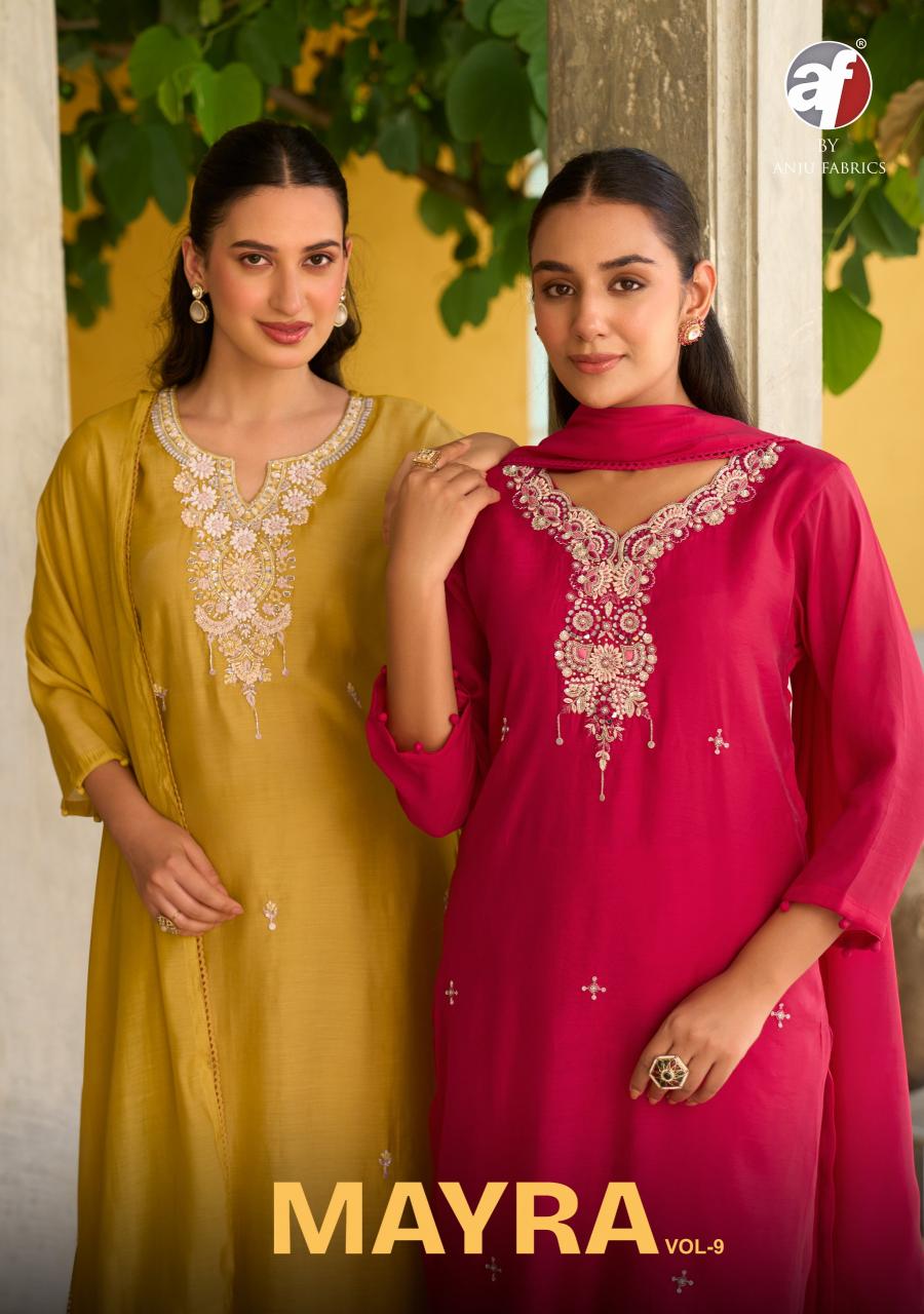 Anju Fabrics Mayra vol 9 catalog best wholesale kurti market in india