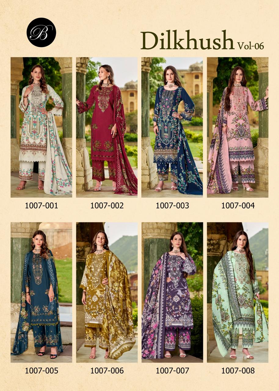 BelliZa Dilkhush vol 6 catalog hot and latest suits and dress materials in surat