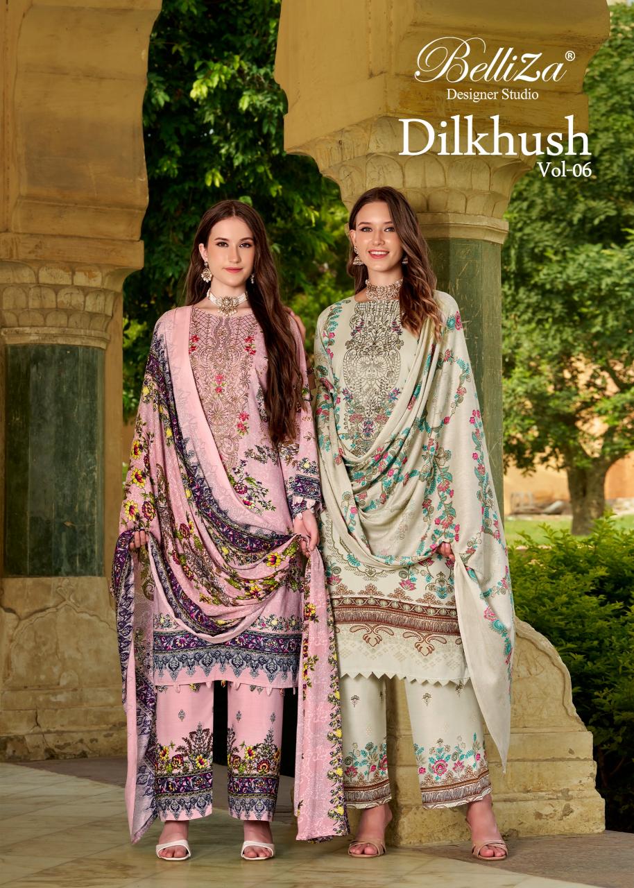 BelliZa Dilkhush vol 6 catalog hot and latest suits and dress materials in surat