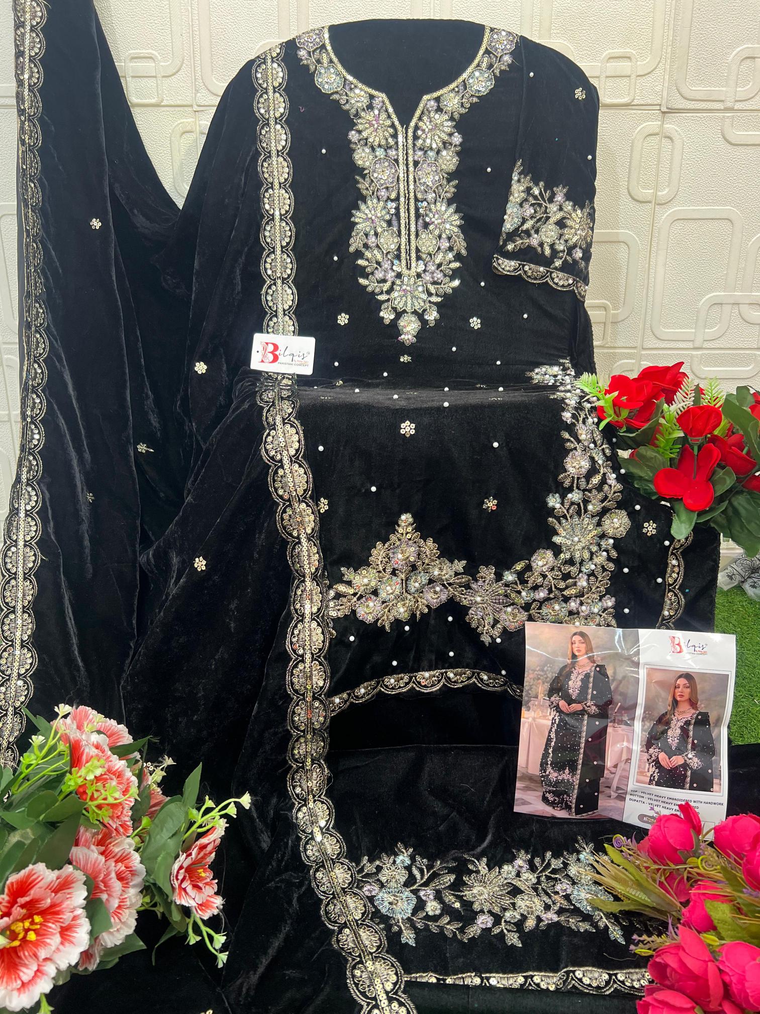 Bilqis B 231 A TO D catalog pakistani suits wholesaler