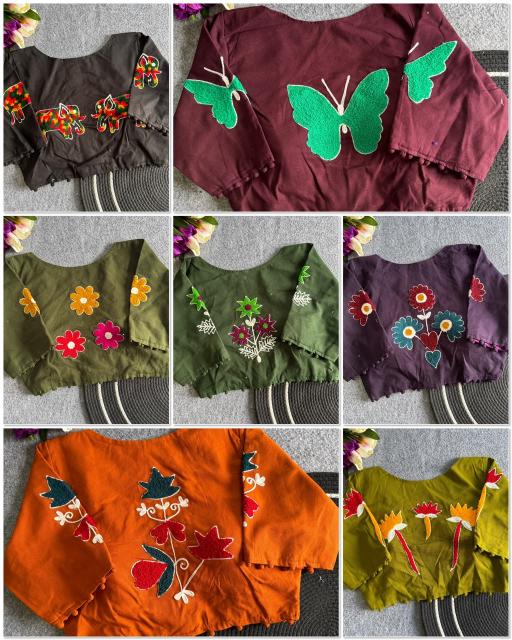 Blousewala Flex Cotton Pure Flex Cotton Towel Work Blouse