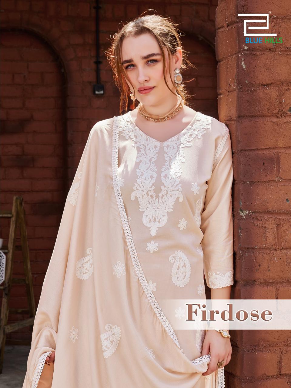 Blue Hills Firdose catalog lucknowi kurtis wholesale in lucknow