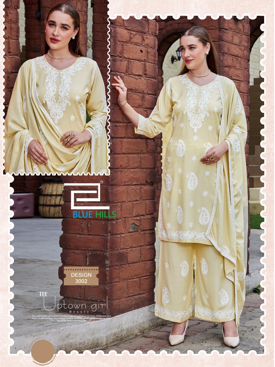 Blue Hills Firdose catalog lucknowi kurtis wholesale in lucknow