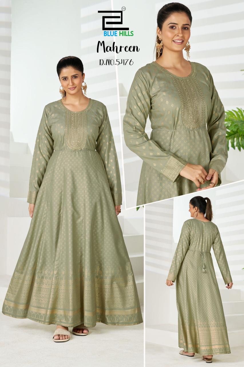Blue Hills mahreen catalog rayon kurtis wholesale