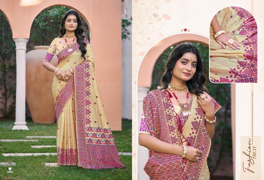 Bunawat - Anubhavika Sangam Prints Assam Silk Woven Work Traditional Saree