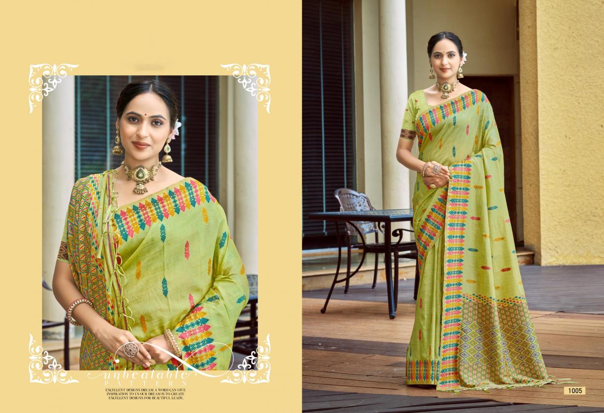 Bunawat - Lachaka Silk Sangam Prints Assam Silk Woven Work Traditional Saree