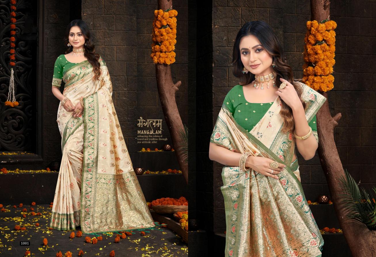 Bunawat - Lalita Silk Sangam Prints Silk Woven Work Traditional Saree