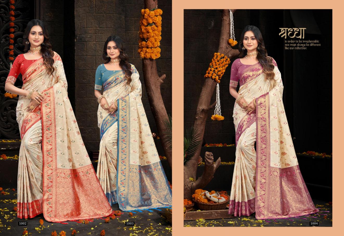 Bunawat - Lalita Silk Sangam Prints Silk Woven Work Traditional Saree