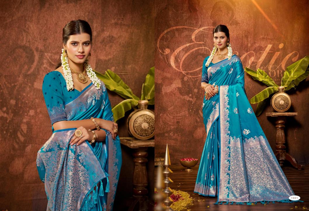 Bunawat - MASRU SATAN VOL-03 Sangam Prints Satin Silk Woven Work Traditional Saree