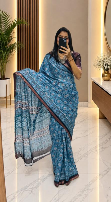 Dazira Ajrakh cotton vol 2 catalog wholesale saree shops in varanasi