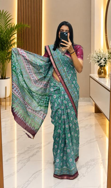 Dazira Ajrakh cotton vol 2 catalog wholesale saree shops in varanasi