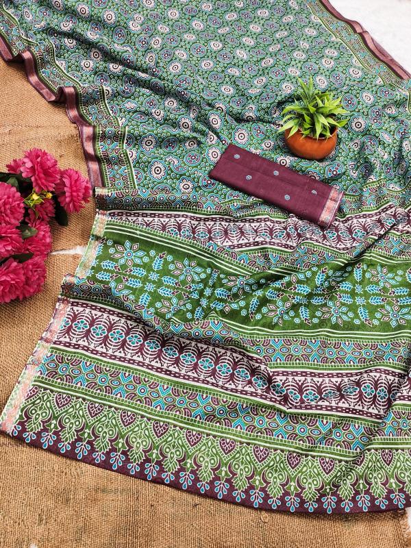 Dazira Ajrakh cotton vol 2 catalog wholesale saree shops in varanasi
