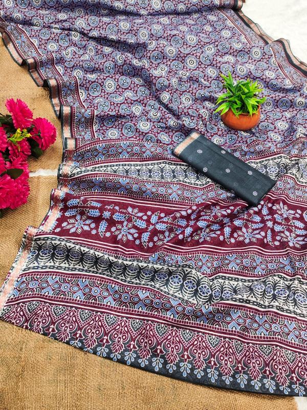 Dazira Ajrakh cotton vol 2 catalog wholesale saree shops in varanasi