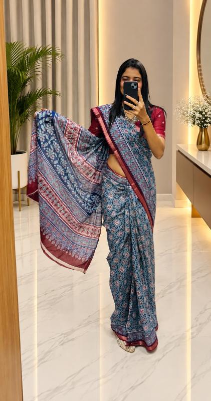 Dazira Ajrakh cotton vol 2 catalog wholesale saree shops in varanasi