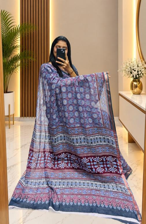 Dazira Ajrakh cotton vol 2 catalog wholesale saree shops in varanasi