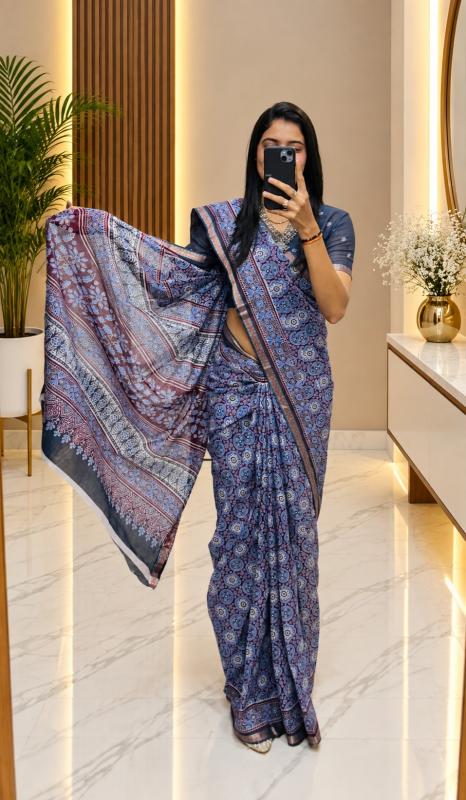 Dazira Ajrakh cotton vol 2 catalog wholesale saree shops in varanasi