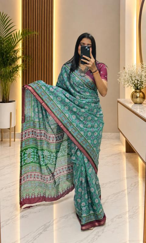 Dazira Ajrakh cotton vol 2 catalog wholesale saree shops in varanasi