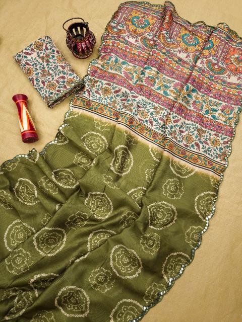 Dazira Chanderi Linen vol 1 catalog ajrakh sarees wholesale