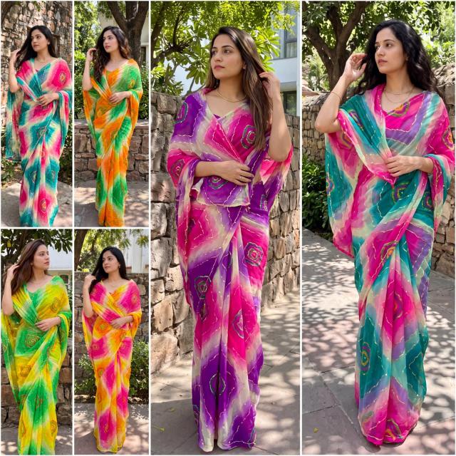 Dazira Georgette vol 61 catalog general bazar wholesale saree shops