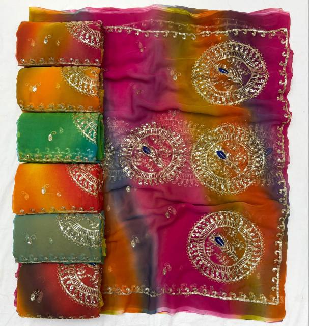 Dazira Georgette vol 62 catalog designer sarees wholesalers