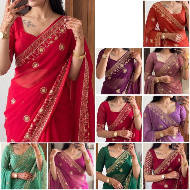 Dazira Georgette vol 63 catalog nauvari saree wholesale market in mumbai
