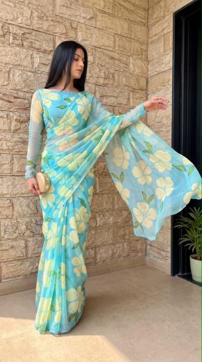 Dazira Georgette vol 64 catalog georgette sarees wholesale