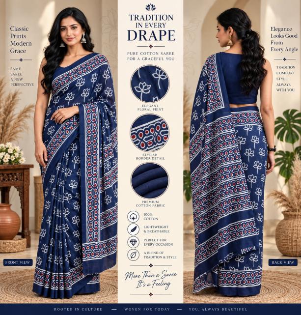 Dazira Mal Mal Cotton vol 9 catalog bhagalpuri cotton sarees wholesale