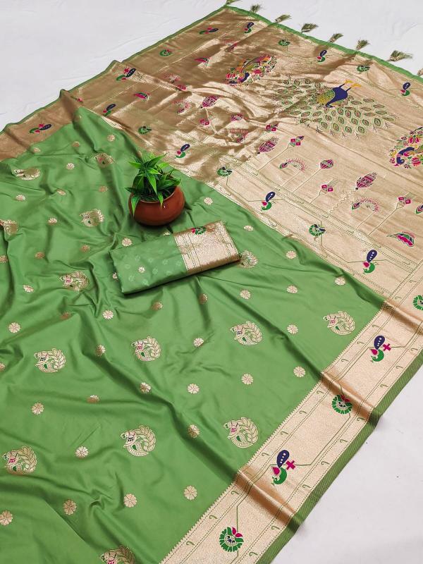 Dazira Pure Peshwai Bomkai Paithani catalog wholesale paithani sarees