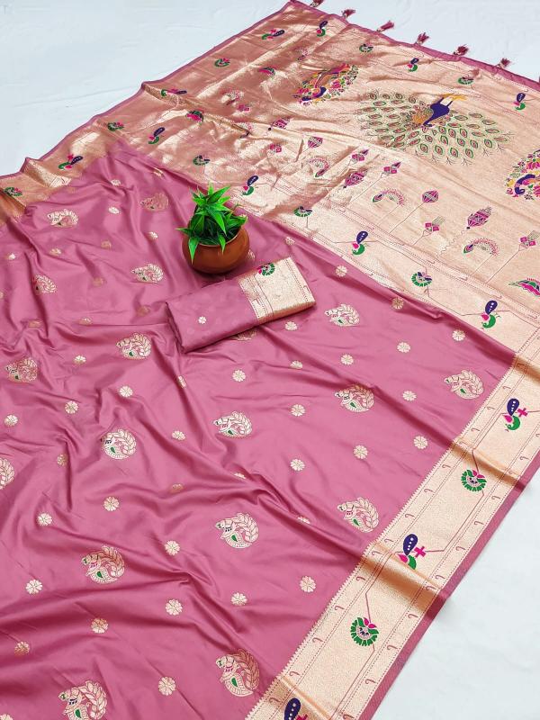 Dazira Pure Peshwai Bomkai Paithani catalog wholesale paithani sarees
