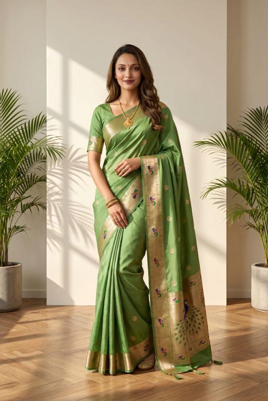 Dazira Pure Peshwai Bomkai Paithani catalog wholesale paithani sarees