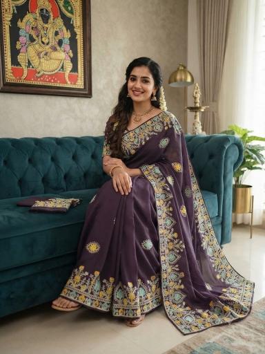 Dazira soft star Georgette vol 2 catalog korvai sarees in wholesalers in chennai