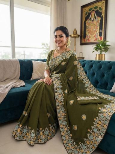 Dazira soft star Georgette vol 2 catalog korvai sarees in wholesalers in chennai