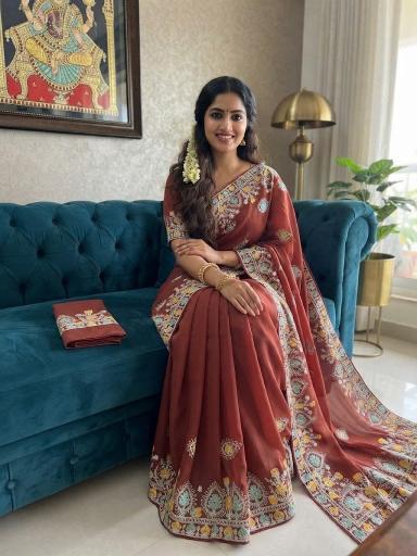 Dazira soft star Georgette vol 2 catalog korvai sarees in wholesalers in chennai