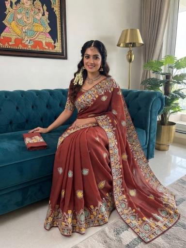 Dazira soft star Georgette vol 2 catalog korvai sarees in wholesalers in chennai