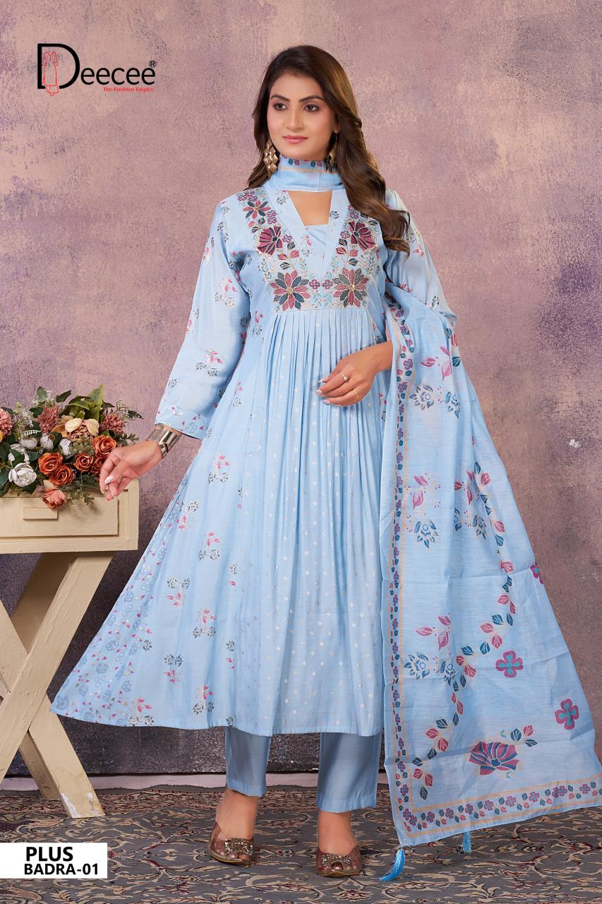 Deecee Plus Badra catalog anarkali kurtis wholesale online