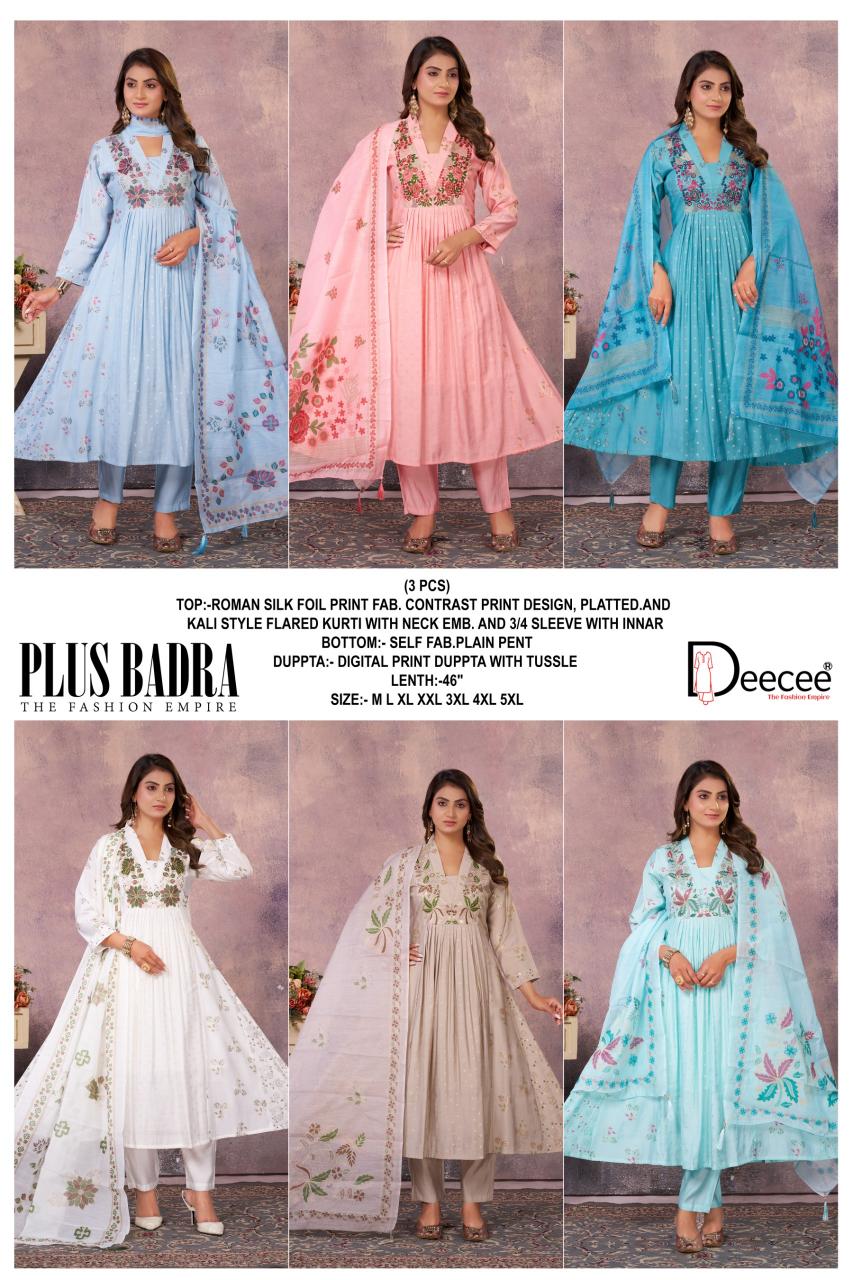 Deecee Plus Badra catalog anarkali kurtis wholesale online