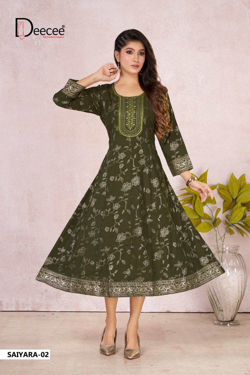 Deecee Saiyara catalog branded kurti wholesale market