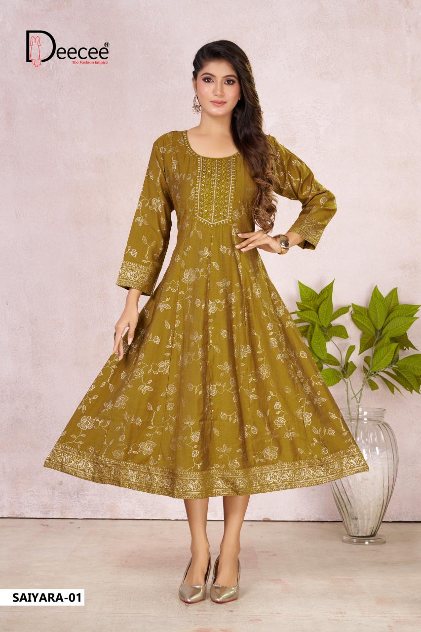 Deecee Saiyara catalog branded kurti wholesale market